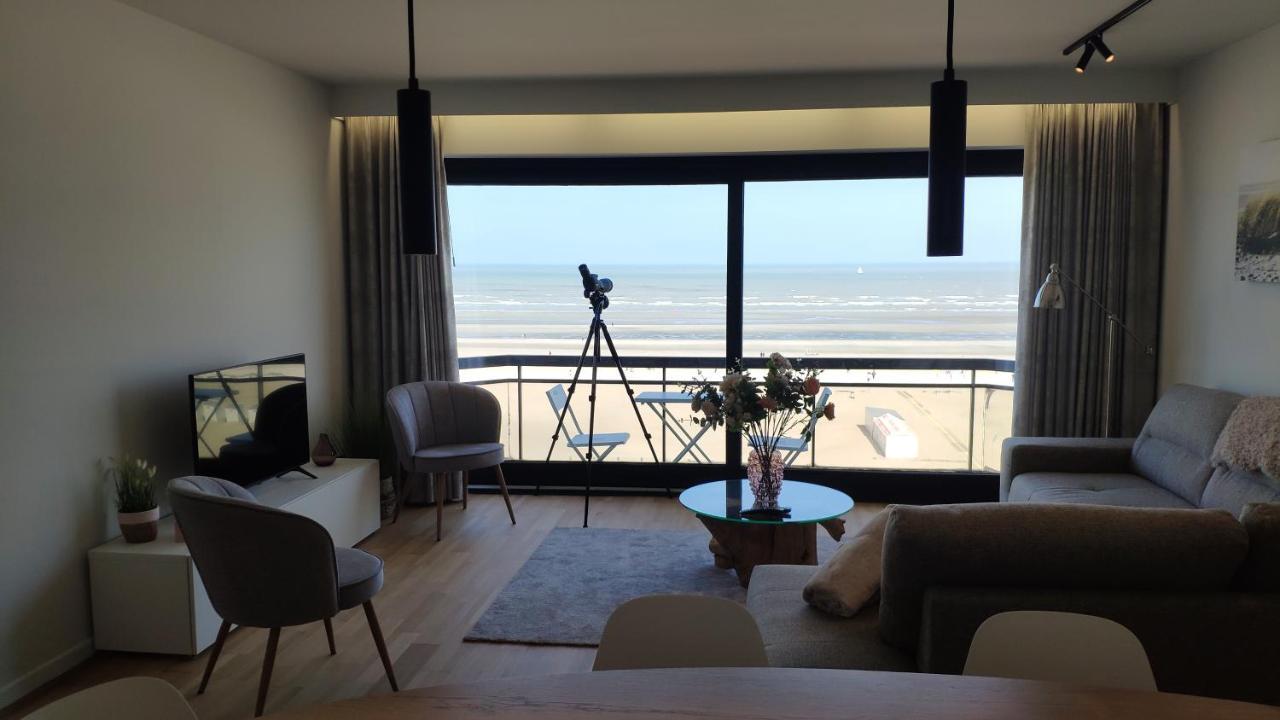 Zeezicht Vanop Het 6 De Verdiep Oostduinkerke Bagian luar foto