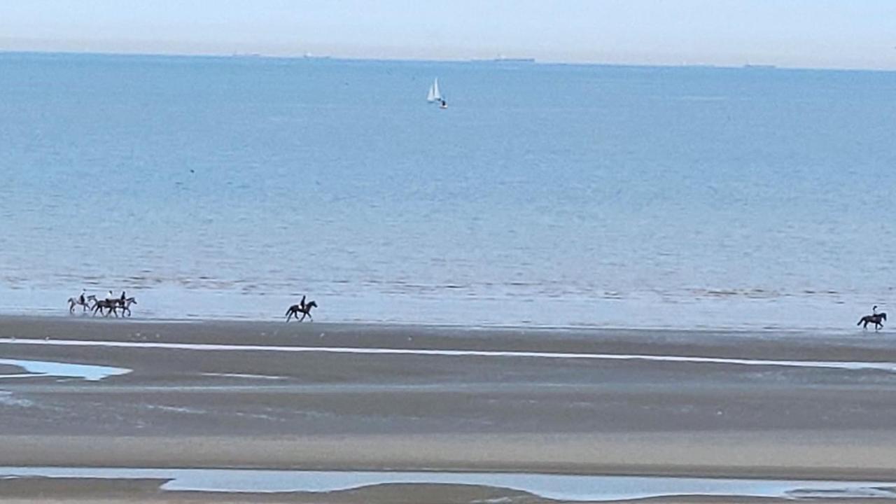 Zeezicht Vanop Het 6 De Verdiep Oostduinkerke Bagian luar foto