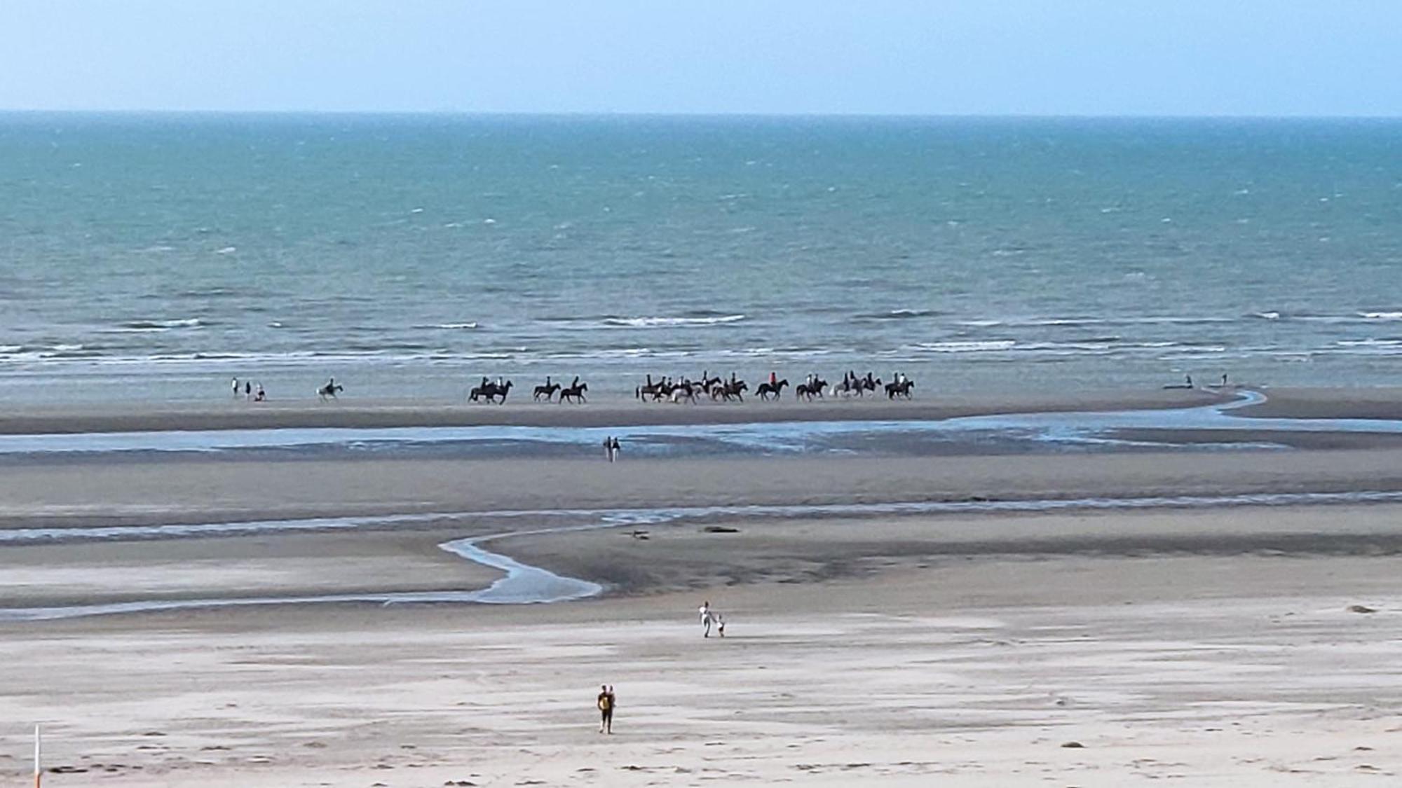 Zeezicht Vanop Het 6 De Verdiep Oostduinkerke Bagian luar foto